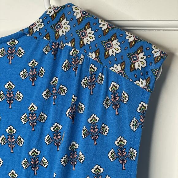 Boden Women's Thea Sleeveless Midi Dress Sz 16/18 Stretch Boho Twin Print Preppy - Picture 5 of 13